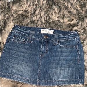 Aeropostale blue denim jean skirt. Size 7/8.